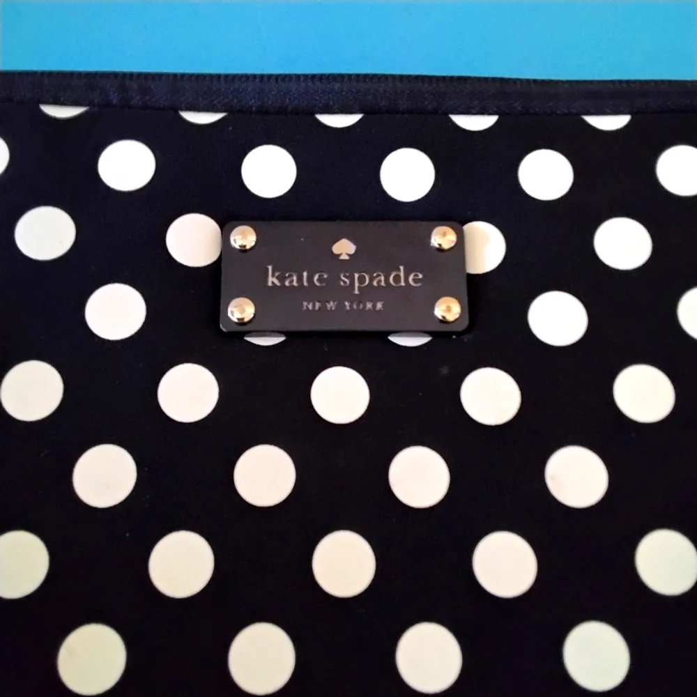 Kate Spade New York Black & White Polka Dot Laptop Sleeve